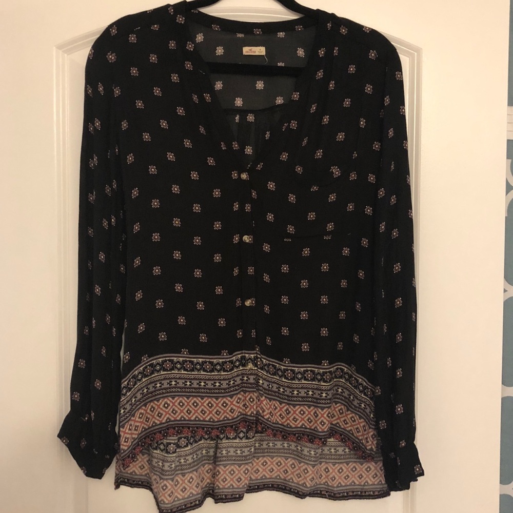 hollister button up top